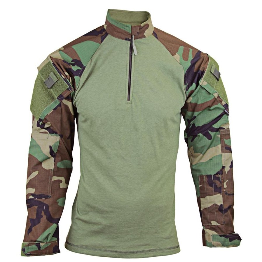 Clothing TRU-SPEC | Men'S Tru-Spec Nylon / Cotton 1/4 Zip Tactical Response Combat Shirt