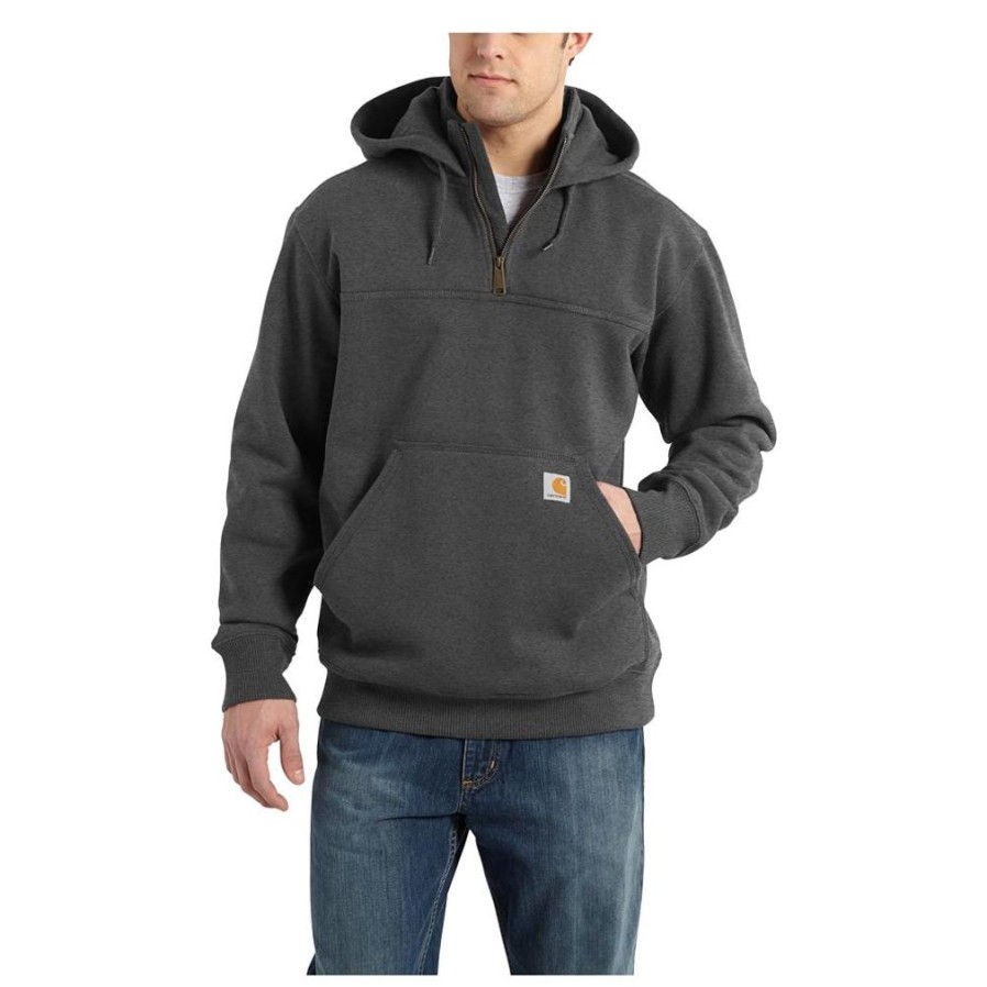 Clothing Carhartt | Men'S Carhartt Rain Defender Loose Fit Heavyweight Quarter-Zip Sweatshirt